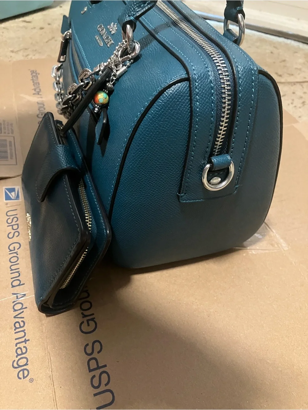 Coach pebble leather